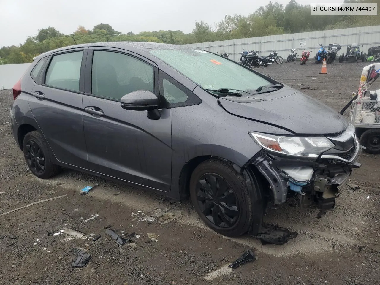 2019 Honda Fit Lx VIN: 3HGGK5H47KM744497 Lot: 71066724