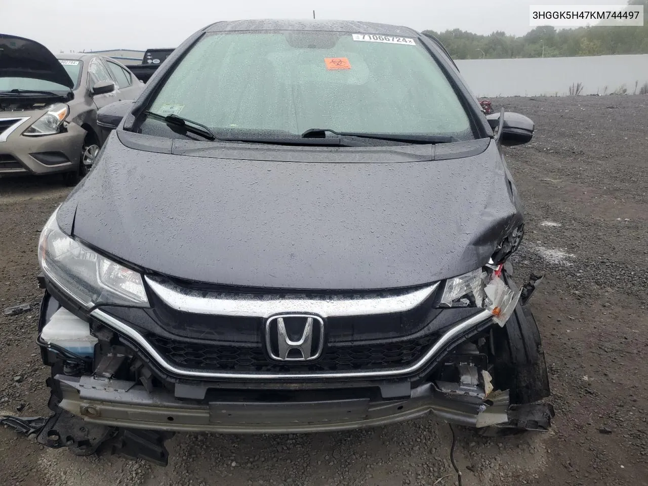 2019 Honda Fit Lx VIN: 3HGGK5H47KM744497 Lot: 71066724