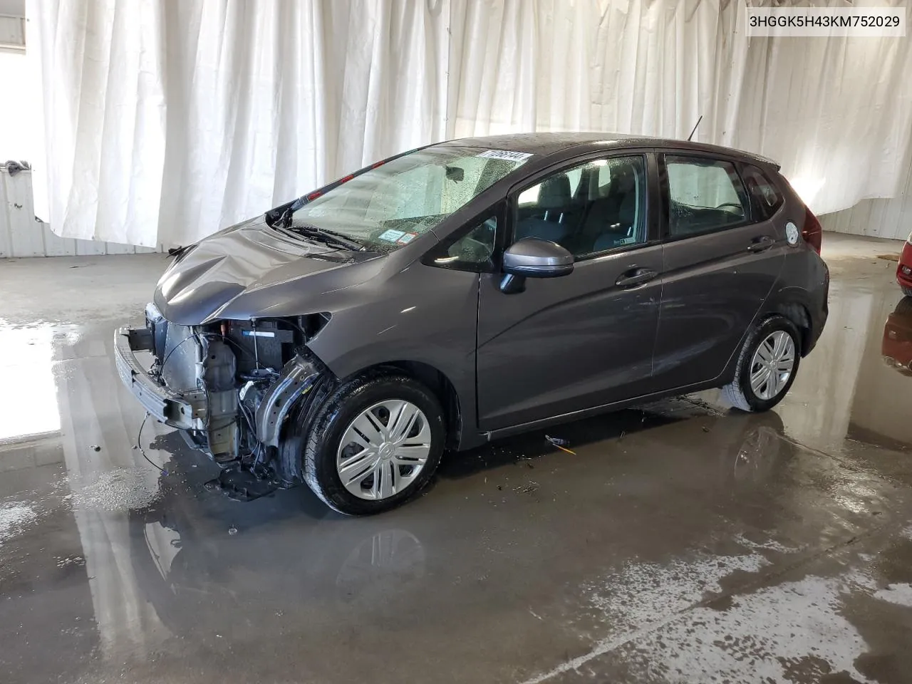 3HGGK5H43KM752029 2019 Honda Fit Lx