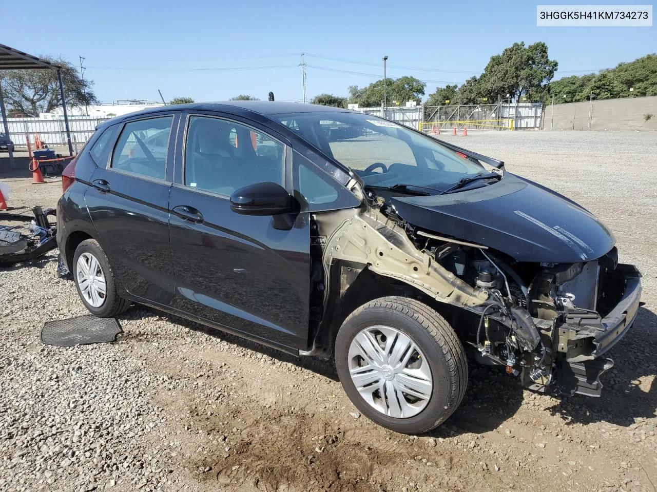 2019 Honda Fit Lx VIN: 3HGGK5H41KM734273 Lot: 71455244