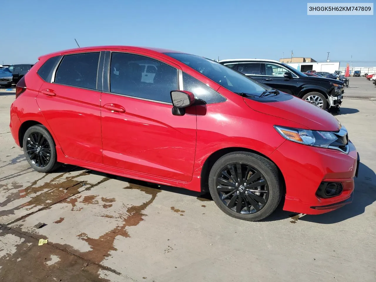 2019 Honda Fit Sport VIN: 3HGGK5H62KM747809 Lot: 71728574