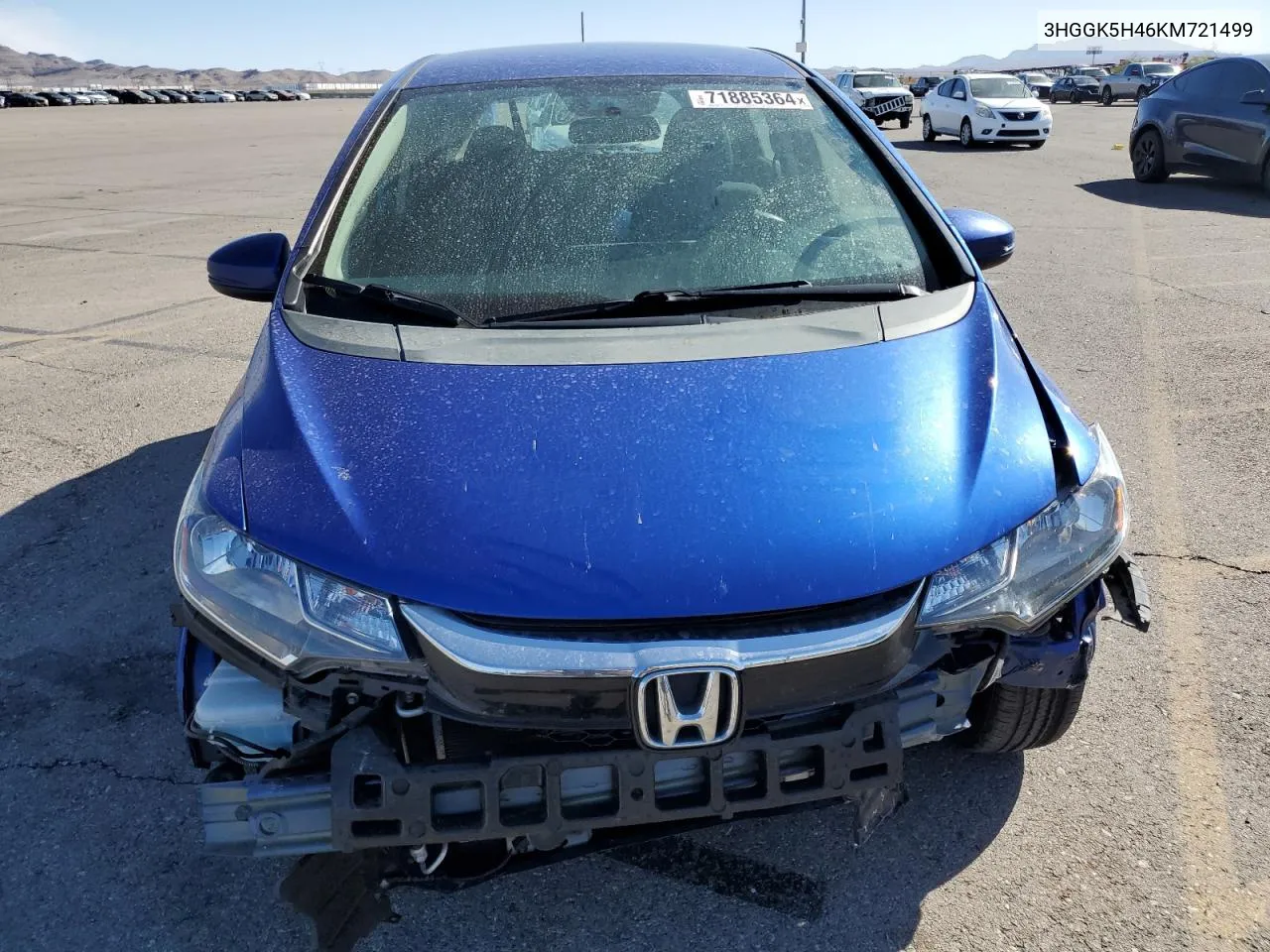 2019 Honda Fit Lx VIN: 3HGGK5H46KM721499 Lot: 71885364