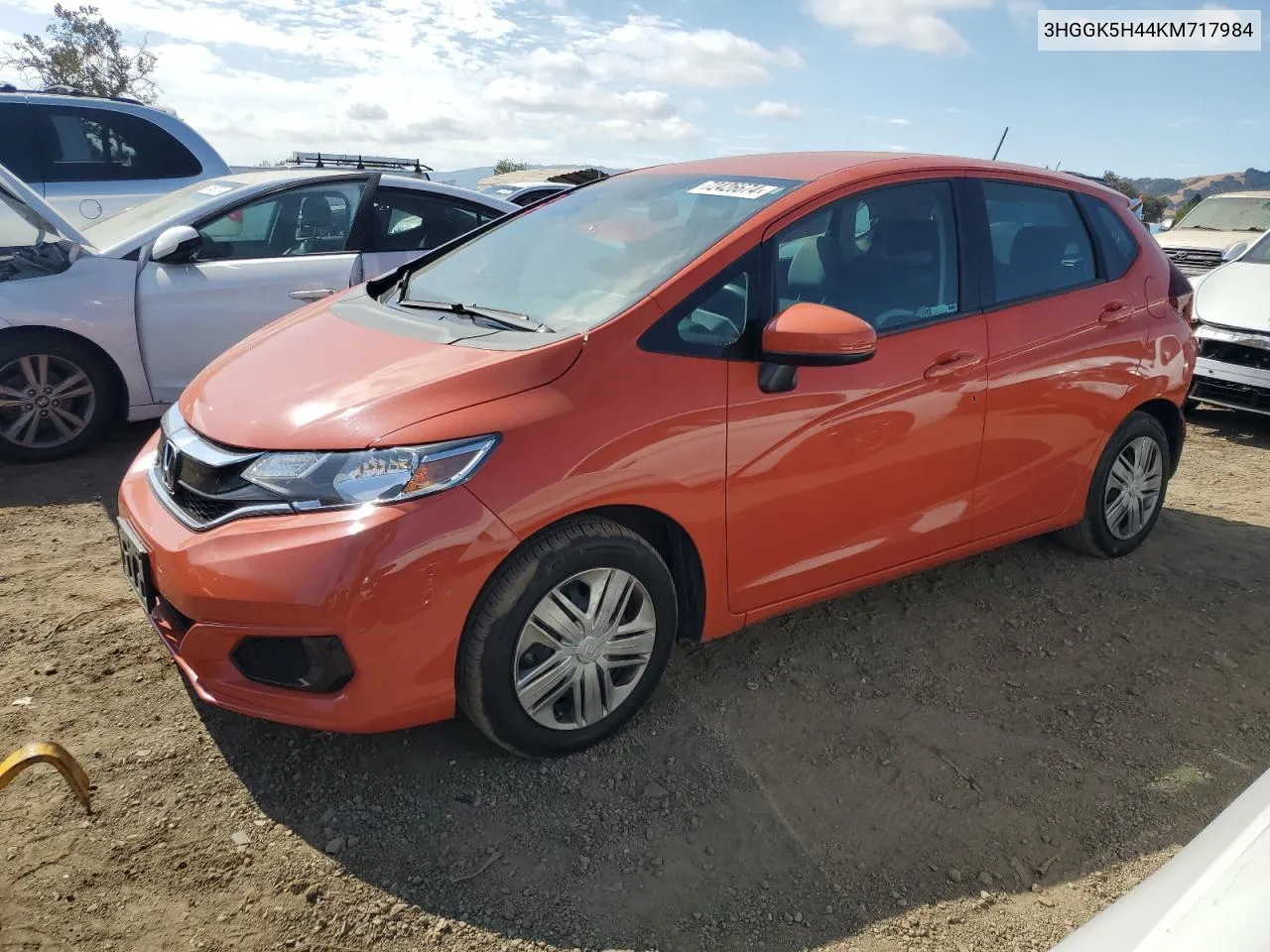 2019 Honda Fit Lx VIN: 3HGGK5H44KM717984 Lot: 72426674