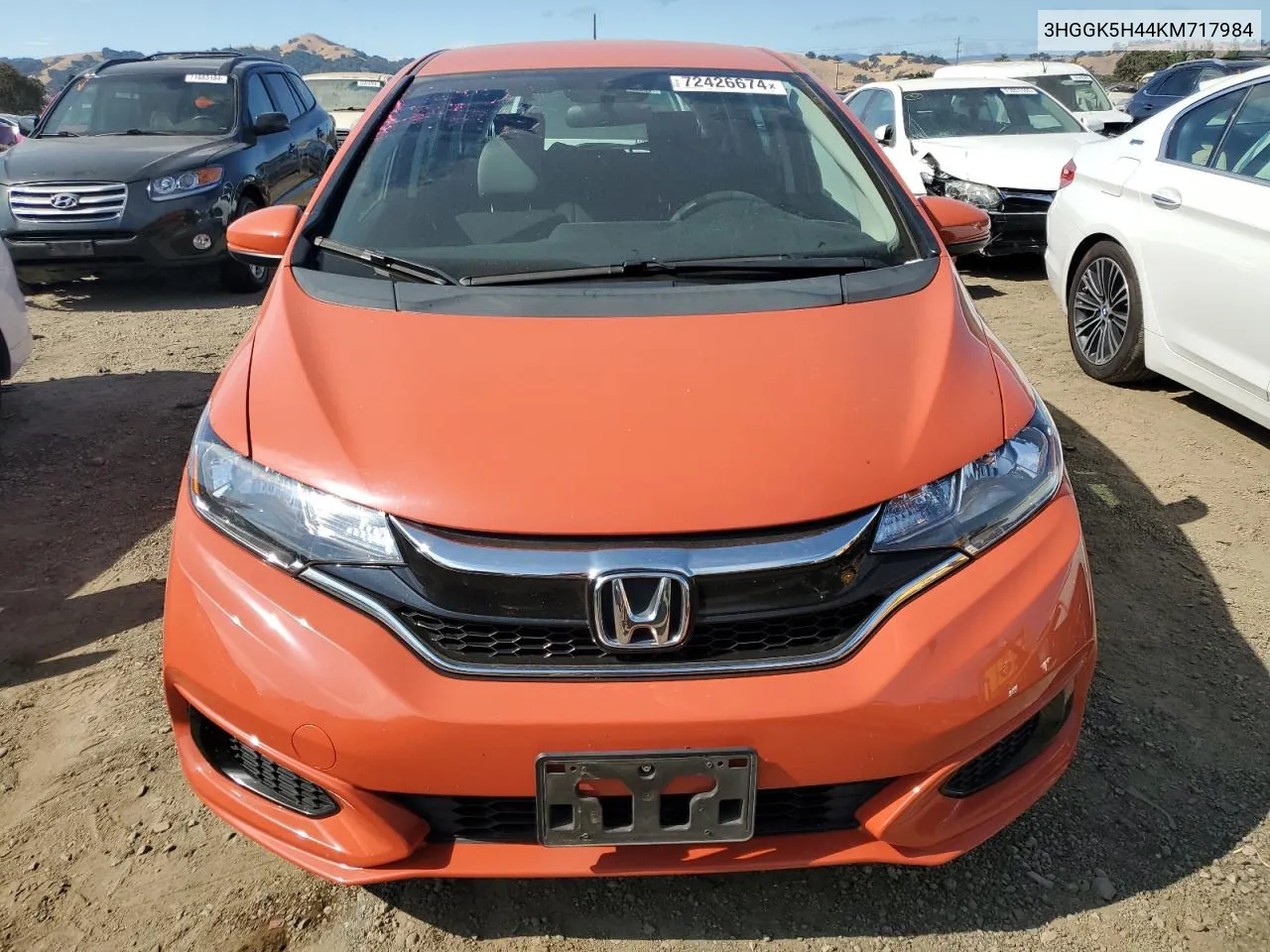 2019 Honda Fit Lx VIN: 3HGGK5H44KM717984 Lot: 72426674