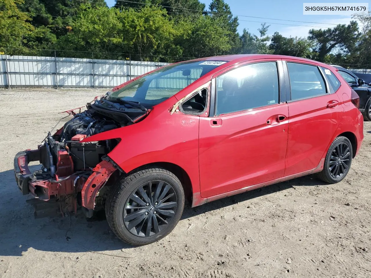 2019 Honda Fit Sport VIN: 3HGGK5H67KM741679 Lot: 72447484