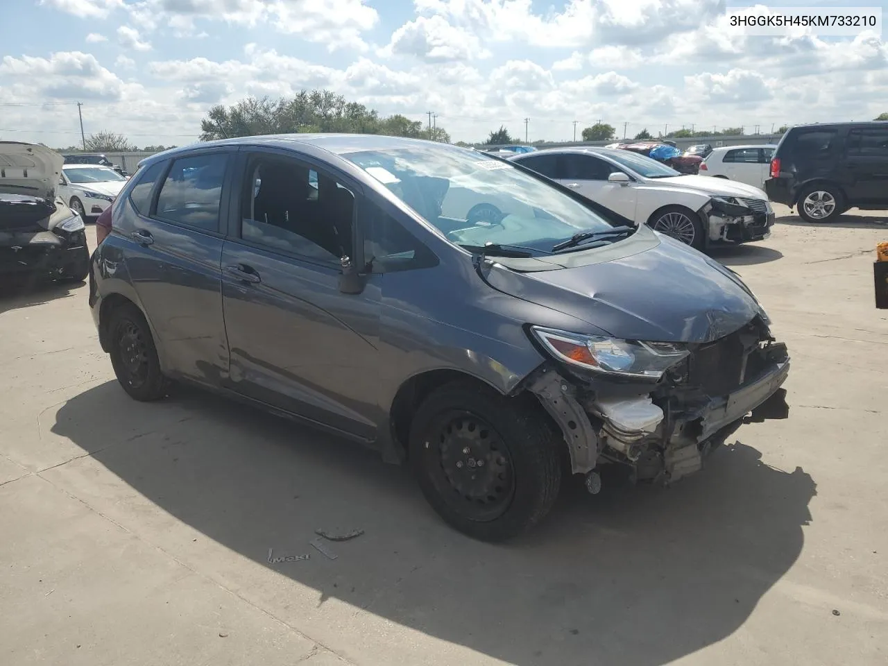 2019 Honda Fit Lx VIN: 3HGGK5H45KM733210 Lot: 72853514