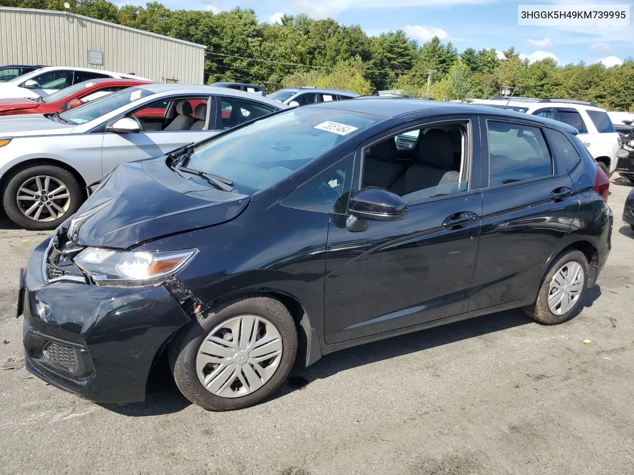 2019 Honda Fit Lx VIN: 3HGGK5H49KM739995 Lot: 73051464