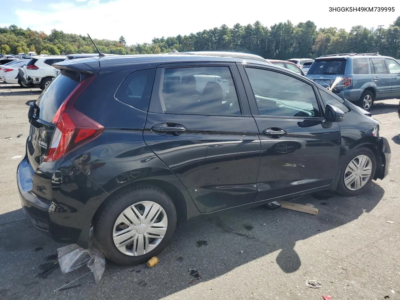 2019 Honda Fit Lx VIN: 3HGGK5H49KM739995 Lot: 73051464