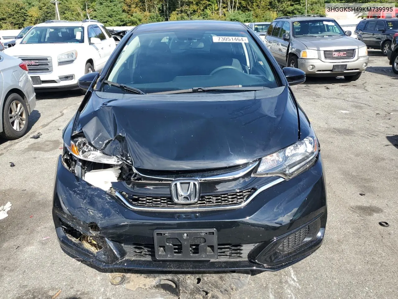 2019 Honda Fit Lx VIN: 3HGGK5H49KM739995 Lot: 73051464