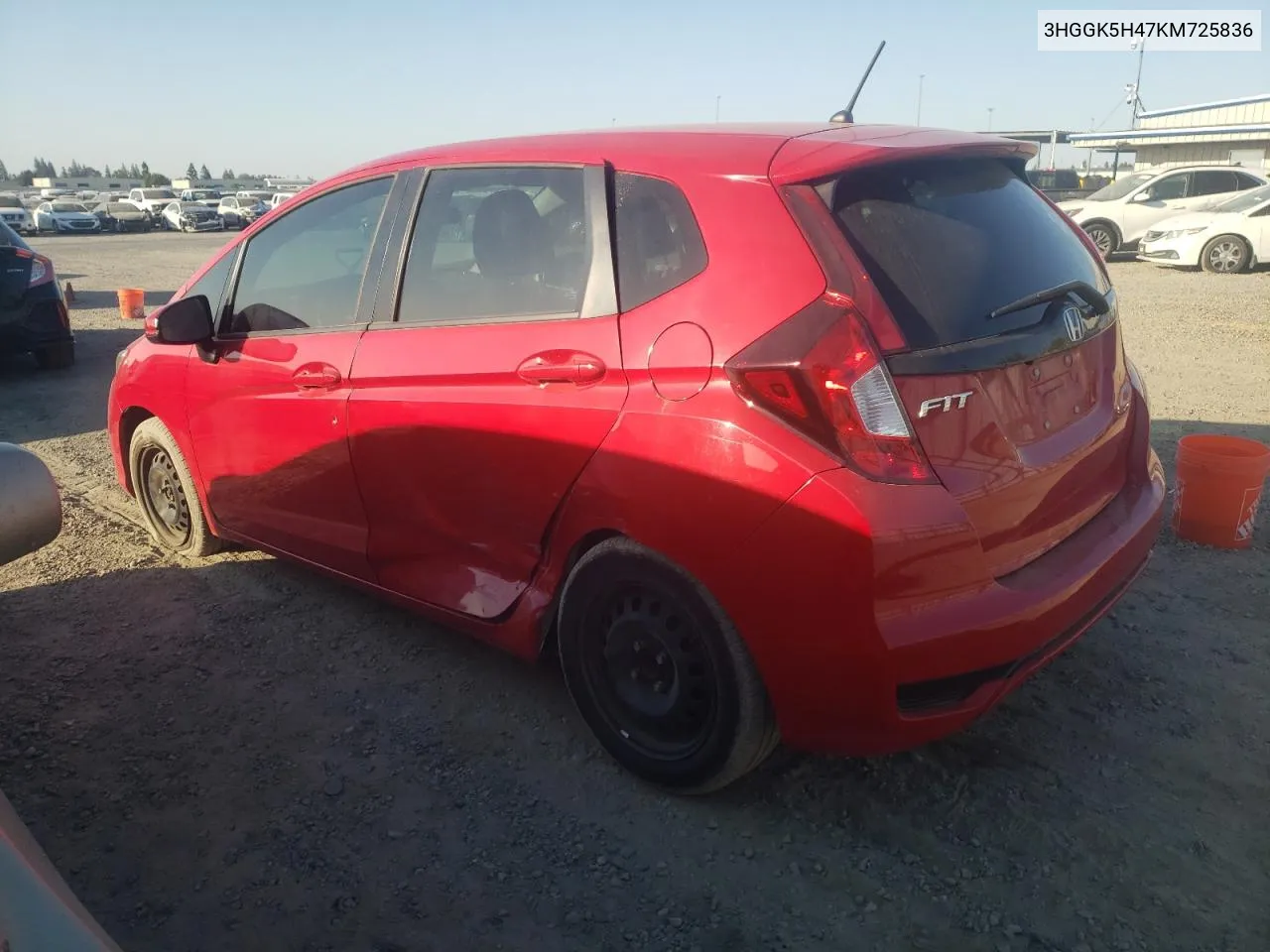 2019 Honda Fit Lx VIN: 3HGGK5H47KM725836 Lot: 73062584