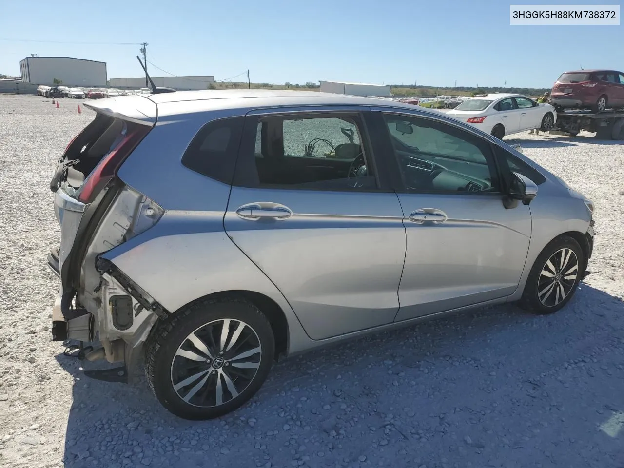 2019 Honda Fit Ex VIN: 3HGGK5H88KM738372 Lot: 73597804