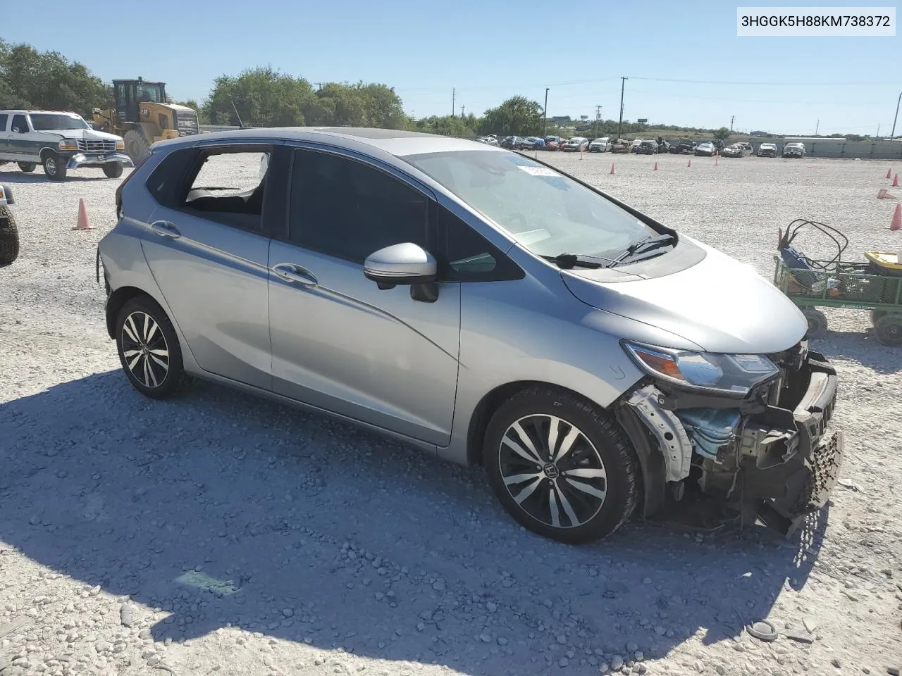 2019 Honda Fit Ex VIN: 3HGGK5H88KM738372 Lot: 73597804