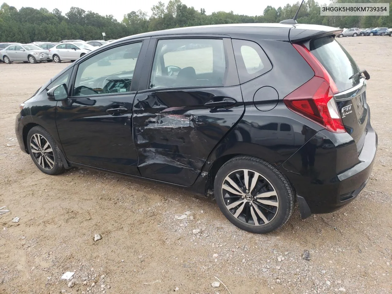 2019 Honda Fit Ex VIN: 3HGGK5H80KM739354 Lot: 73657554