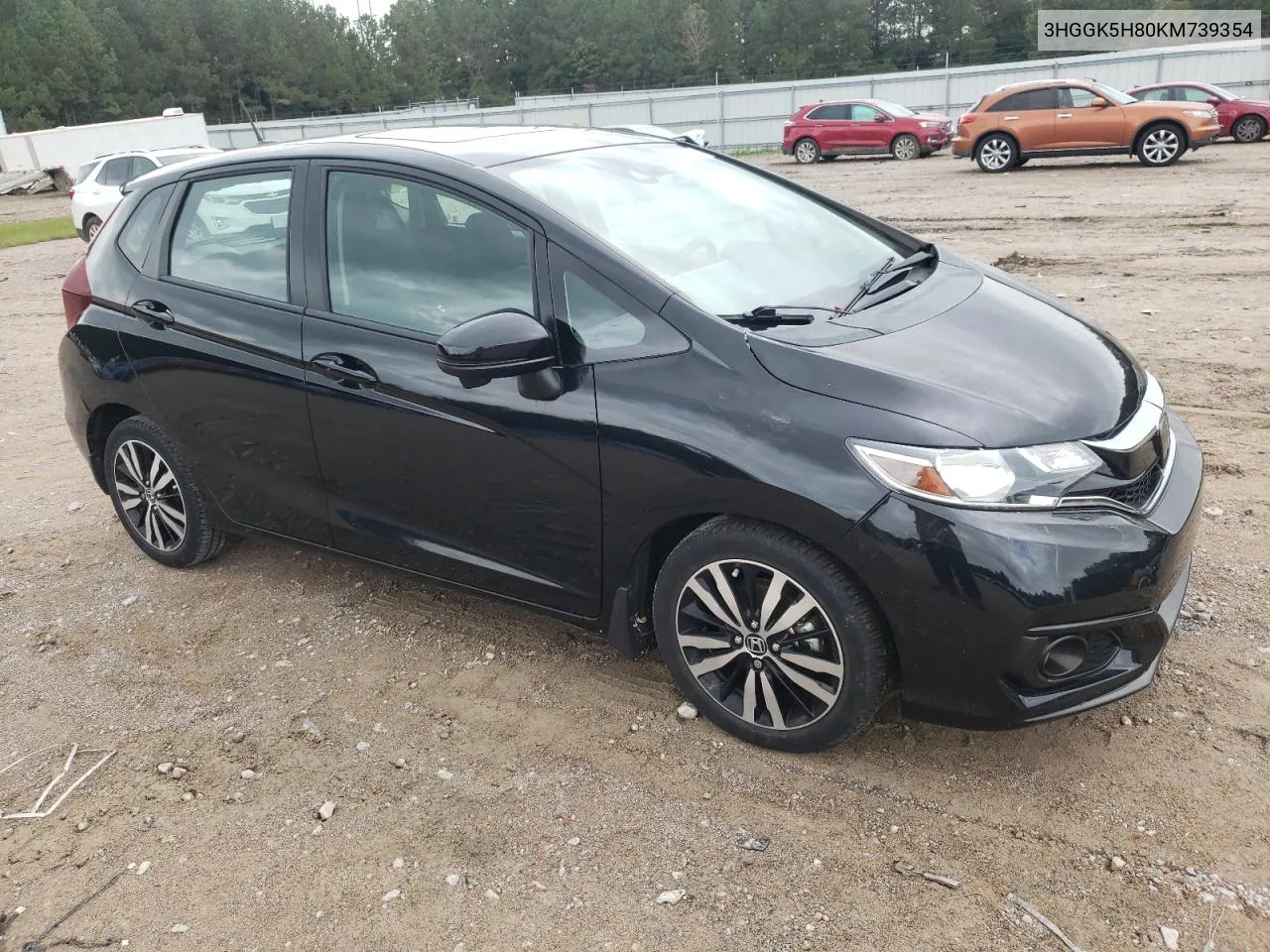 2019 Honda Fit Ex VIN: 3HGGK5H80KM739354 Lot: 73657554