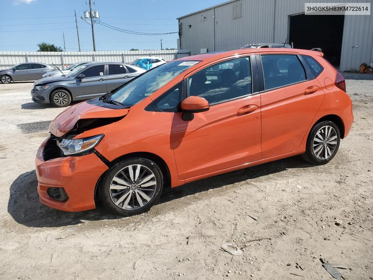 2019 Honda Fit Ex VIN: 3HGGK5H83KM722614 Lot: 73702004