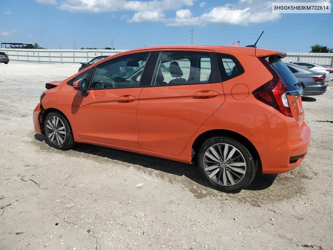 2019 Honda Fit Ex VIN: 3HGGK5H83KM722614 Lot: 73702004