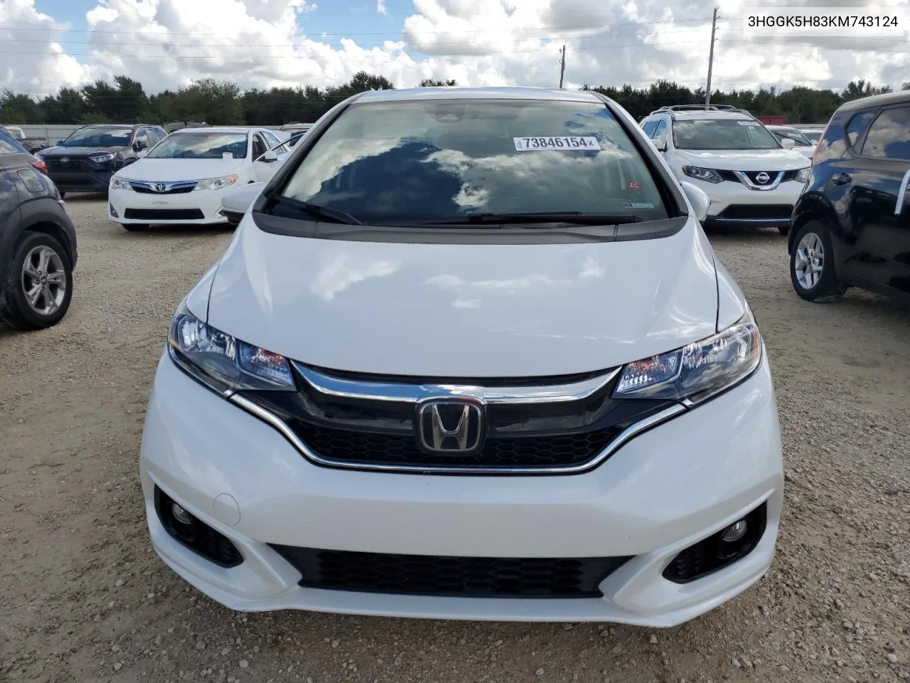 2019 Honda Fit Ex VIN: 3HGGK5H83KM743124 Lot: 73846154