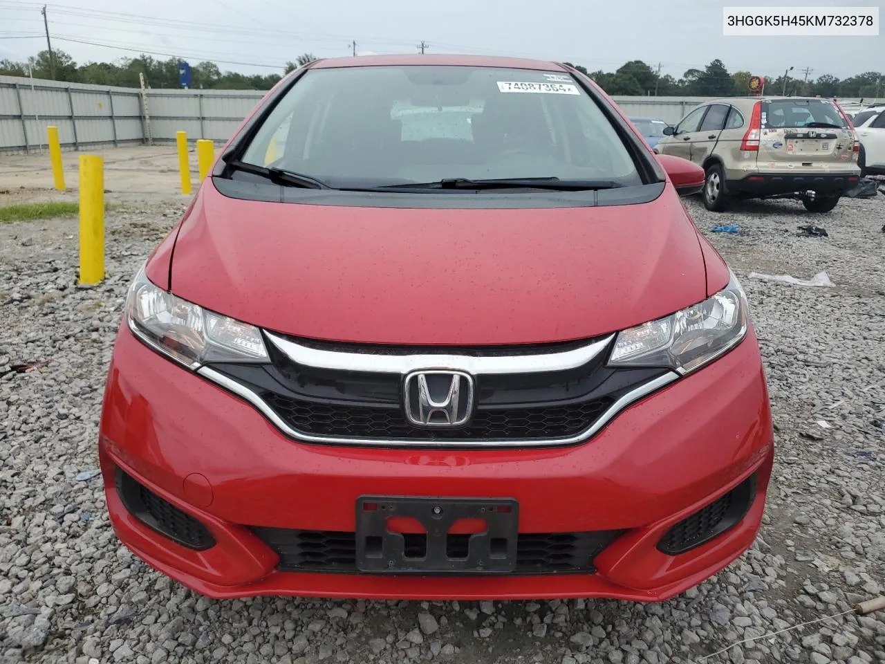 2019 Honda Fit Lx VIN: 3HGGK5H45KM732378 Lot: 74087364