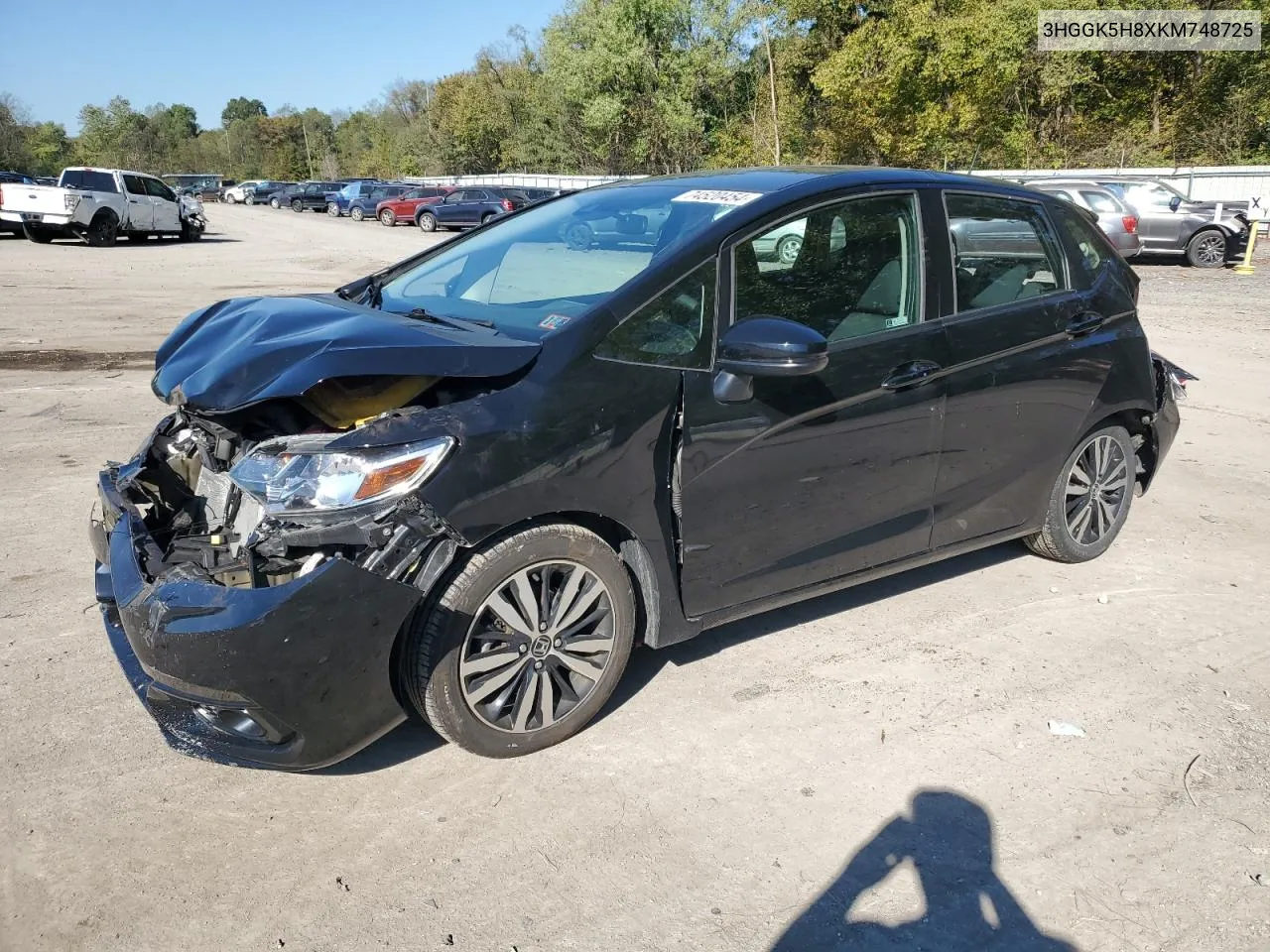 3HGGK5H8XKM748725 2019 Honda Fit Ex