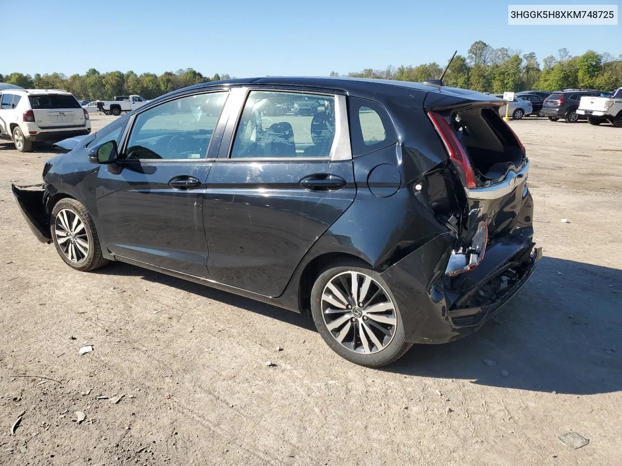 2019 Honda Fit Ex VIN: 3HGGK5H8XKM748725 Lot: 74520454