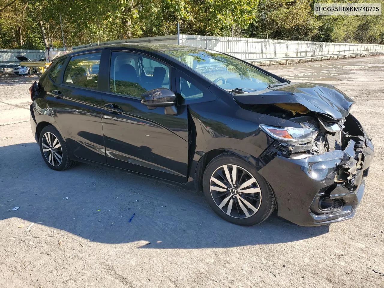 3HGGK5H8XKM748725 2019 Honda Fit Ex