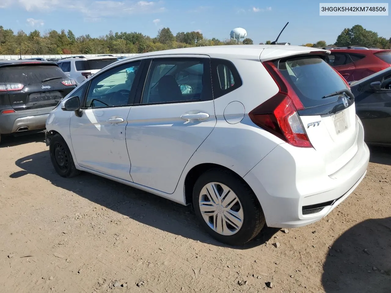 2019 Honda Fit Lx VIN: 3HGGK5H42KM748506 Lot: 74829244