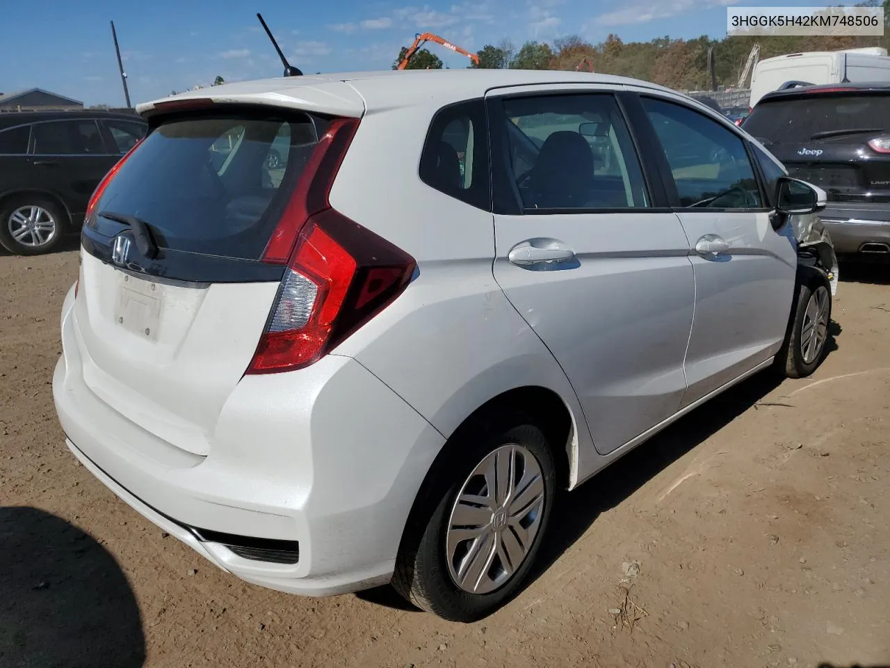 2019 Honda Fit Lx VIN: 3HGGK5H42KM748506 Lot: 74829244