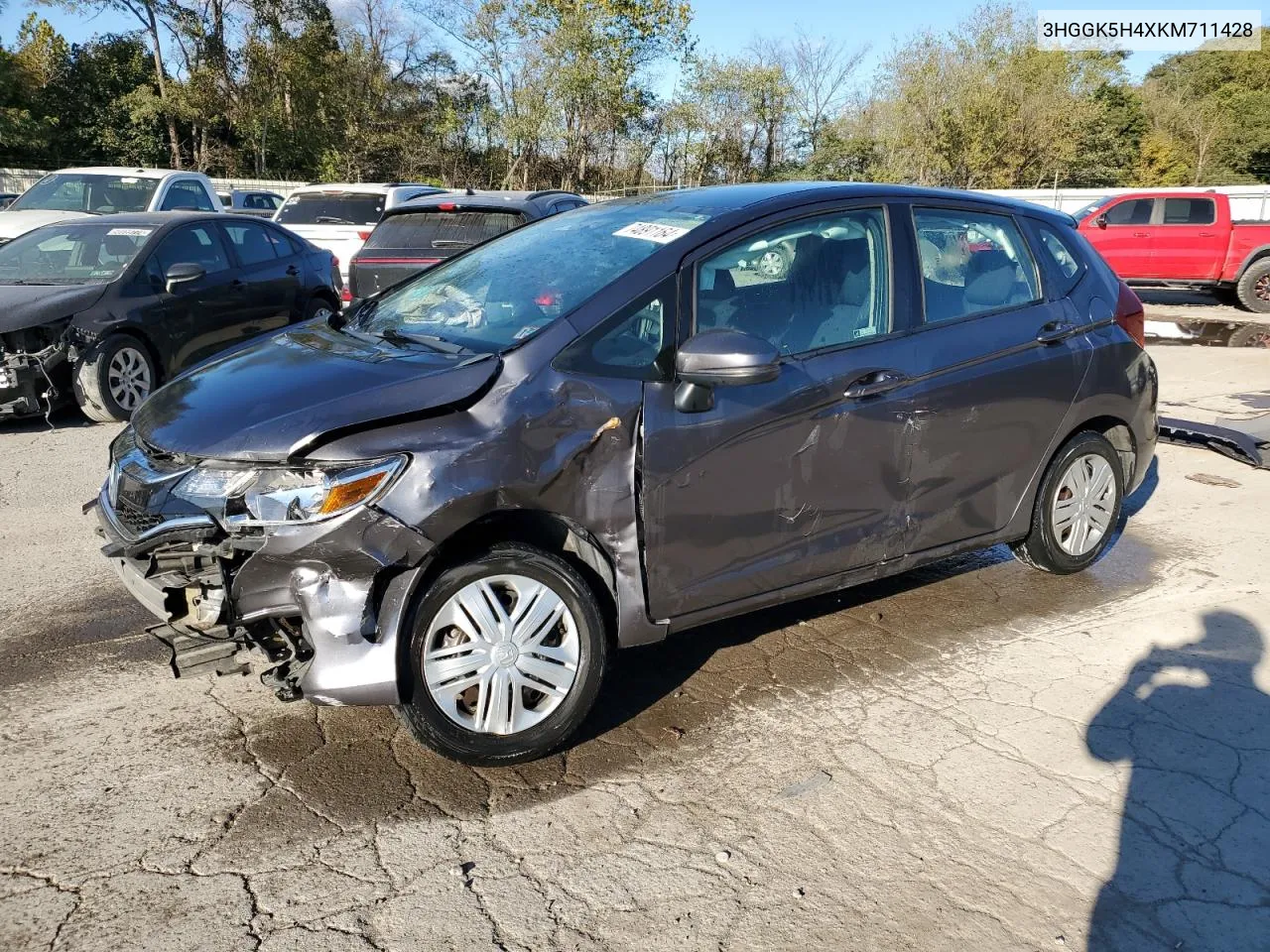 2019 Honda Fit Lx VIN: 3HGGK5H4XKM711428 Lot: 74891164