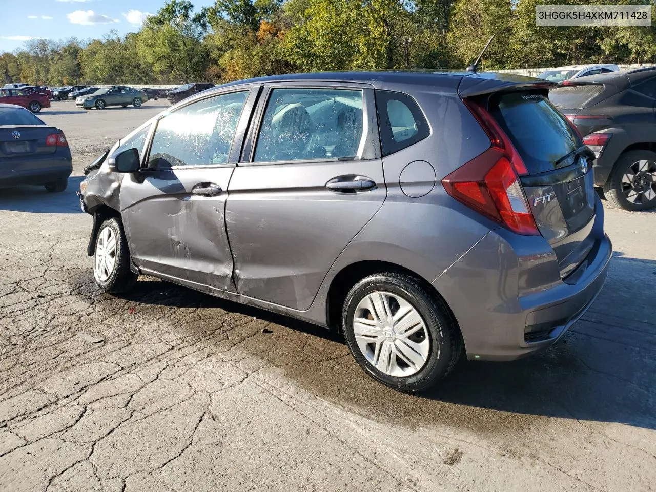 2019 Honda Fit Lx VIN: 3HGGK5H4XKM711428 Lot: 74891164