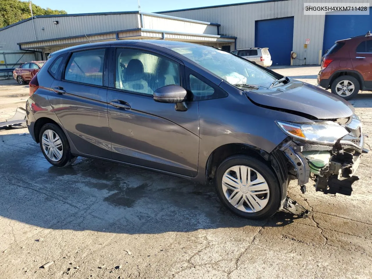 2019 Honda Fit Lx VIN: 3HGGK5H4XKM711428 Lot: 74891164