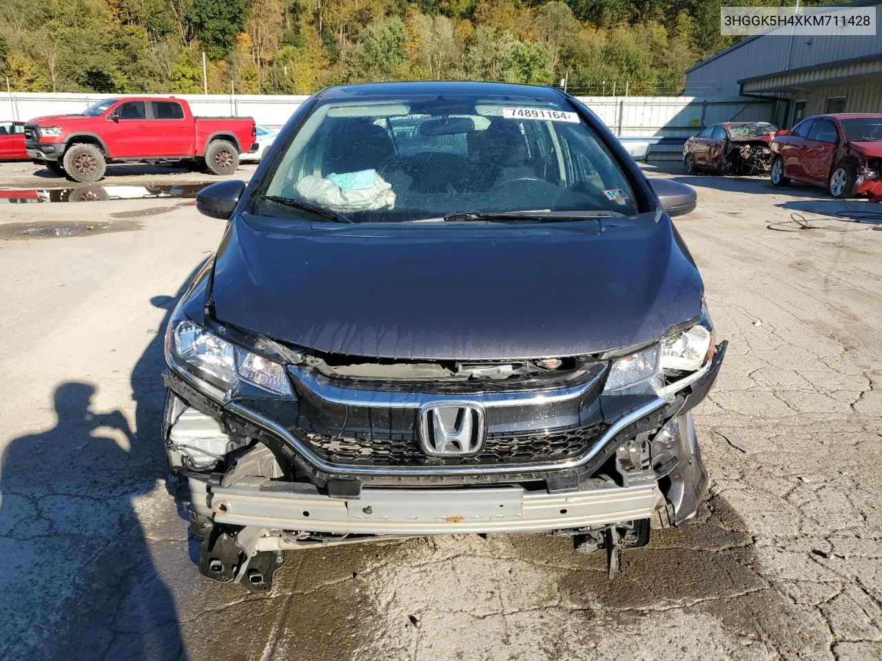 2019 Honda Fit Lx VIN: 3HGGK5H4XKM711428 Lot: 74891164