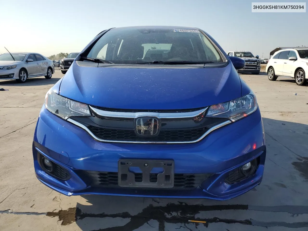 2019 Honda Fit Ex VIN: 3HGGK5H81KM750394 Lot: 74892334