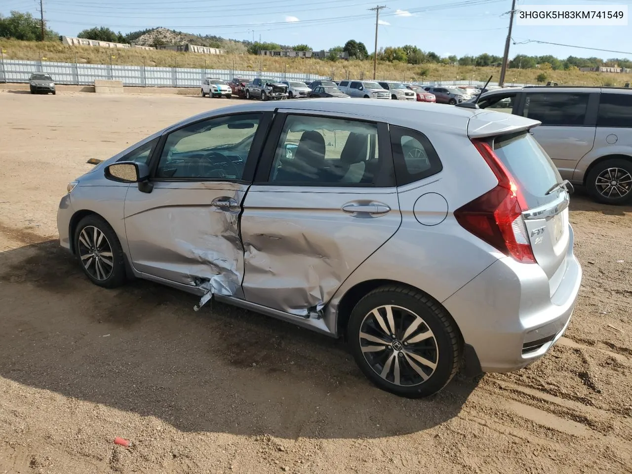 2019 Honda Fit Ex VIN: 3HGGK5H83KM741549 Lot: 75357624