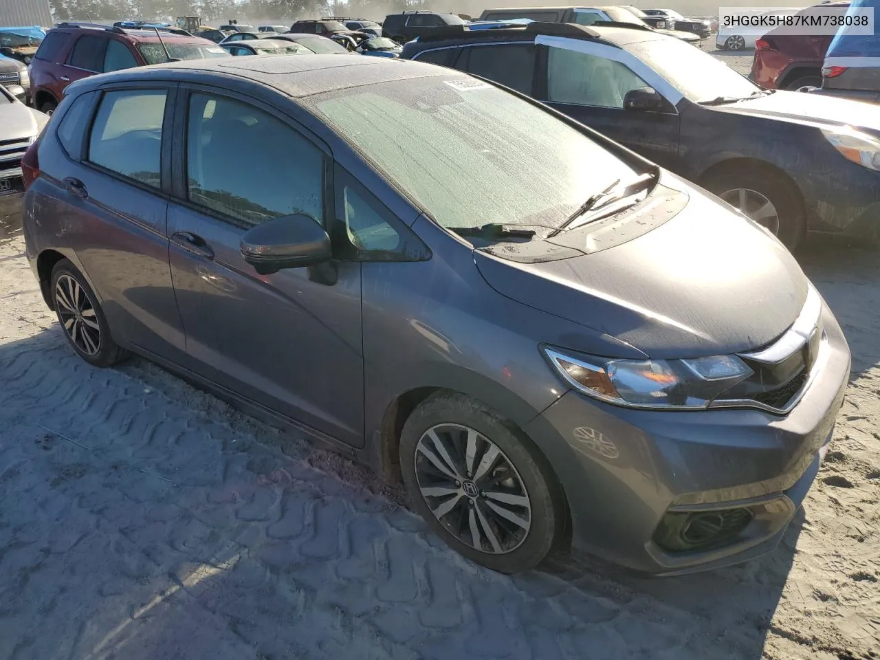 2019 Honda Fit Ex VIN: 3HGGK5H87KM738038 Lot: 75520984