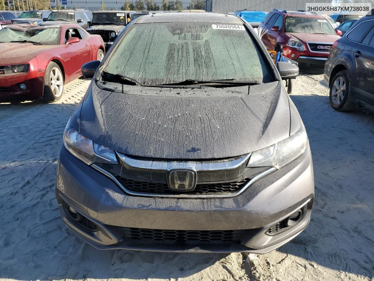 2019 Honda Fit Ex VIN: 3HGGK5H87KM738038 Lot: 75520984