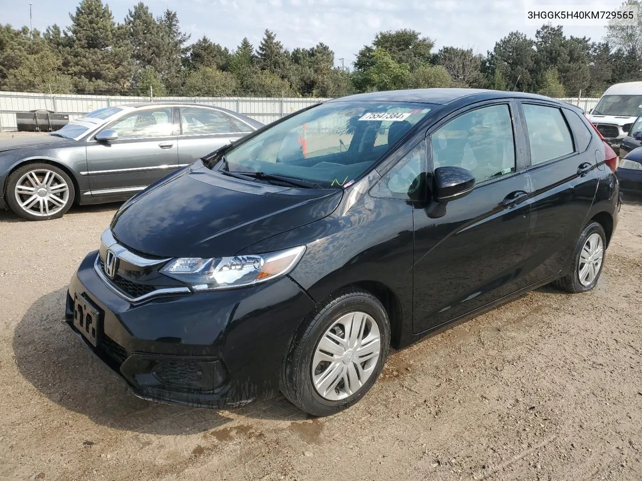 2019 Honda Fit Lx VIN: 3HGGK5H40KM729565 Lot: 75547384