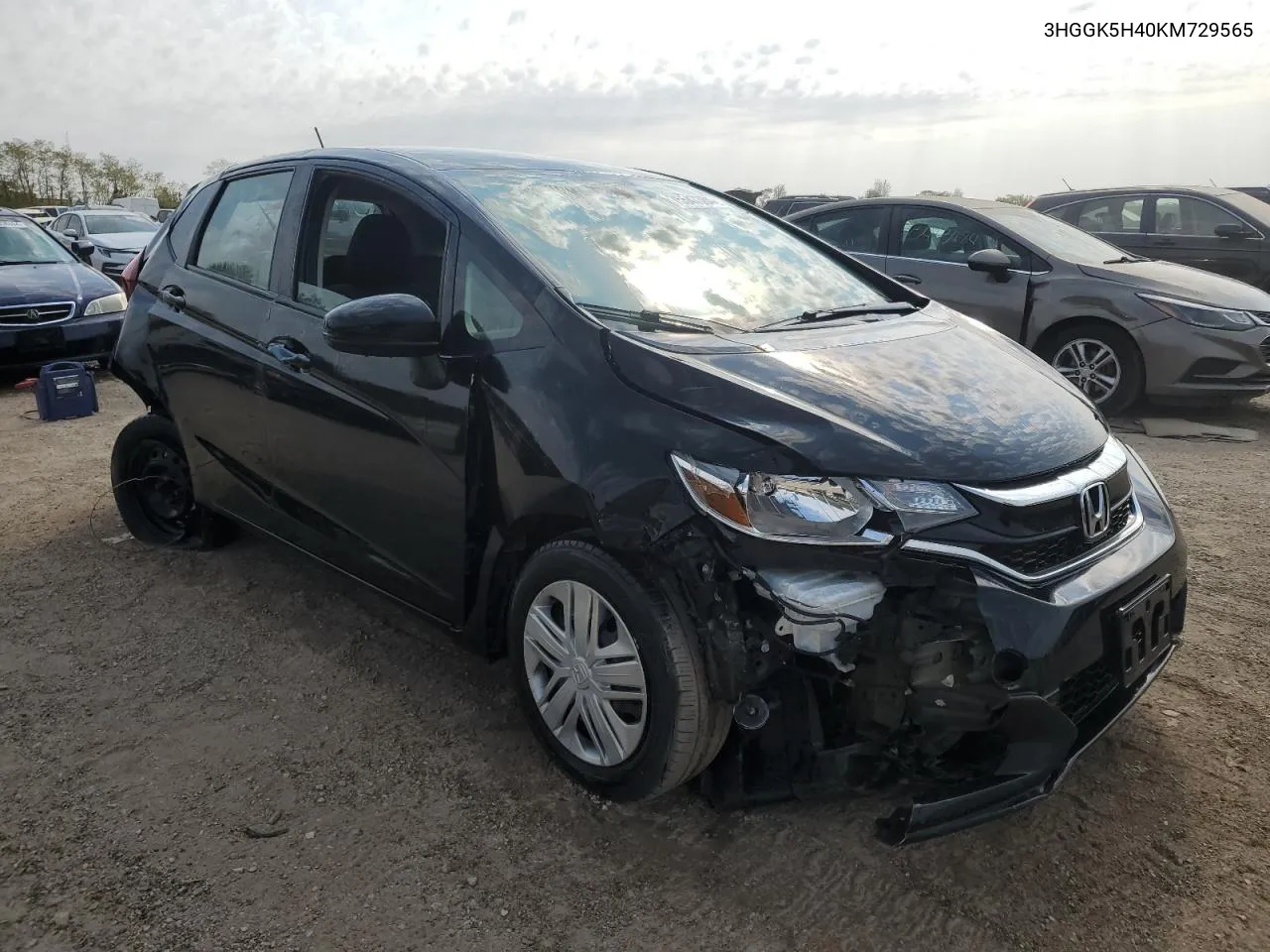 2019 Honda Fit Lx VIN: 3HGGK5H40KM729565 Lot: 75547384