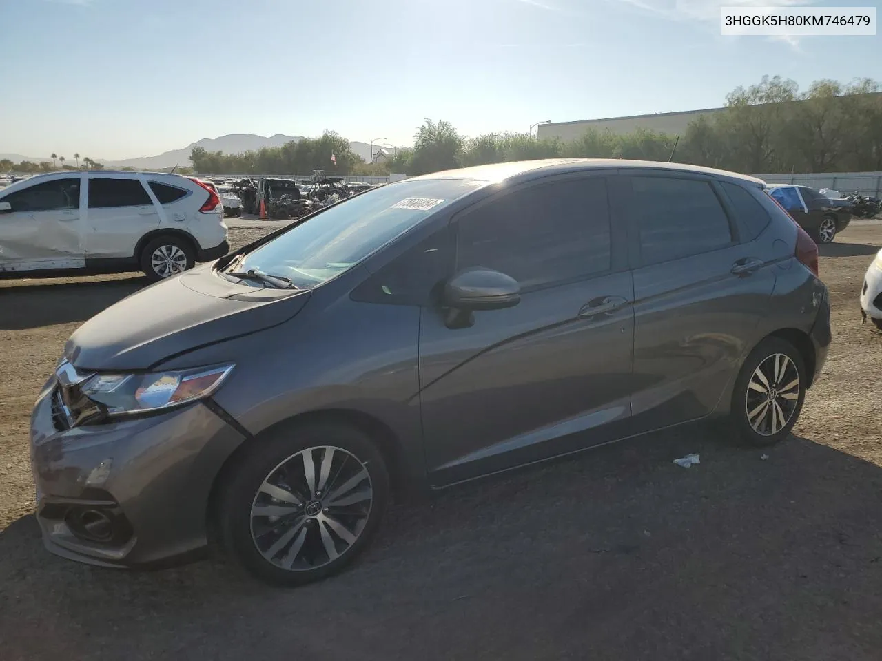 2019 Honda Fit Ex VIN: 3HGGK5H80KM746479 Lot: 75686854