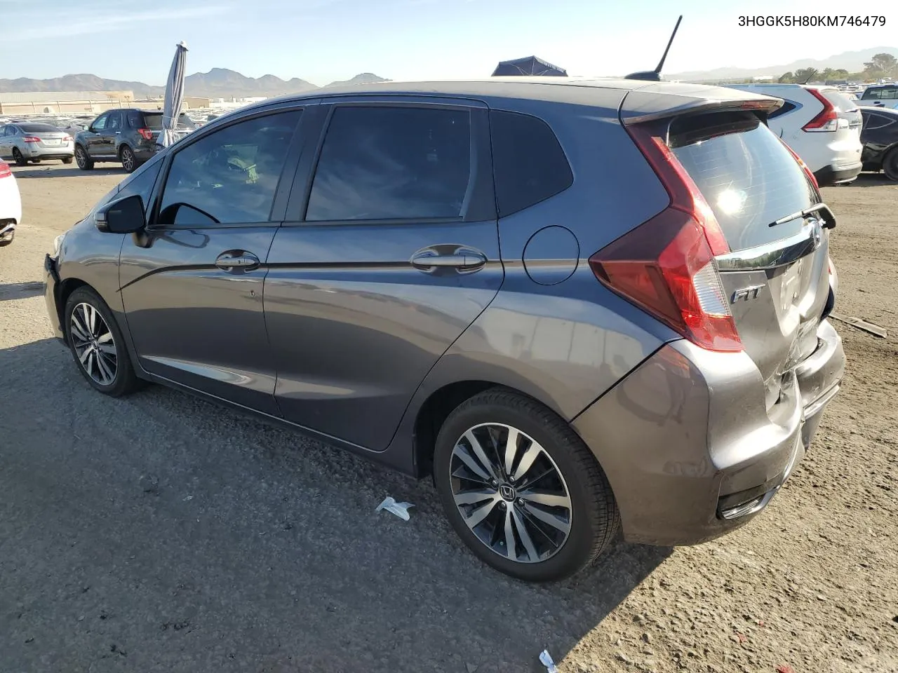 2019 Honda Fit Ex VIN: 3HGGK5H80KM746479 Lot: 75686854