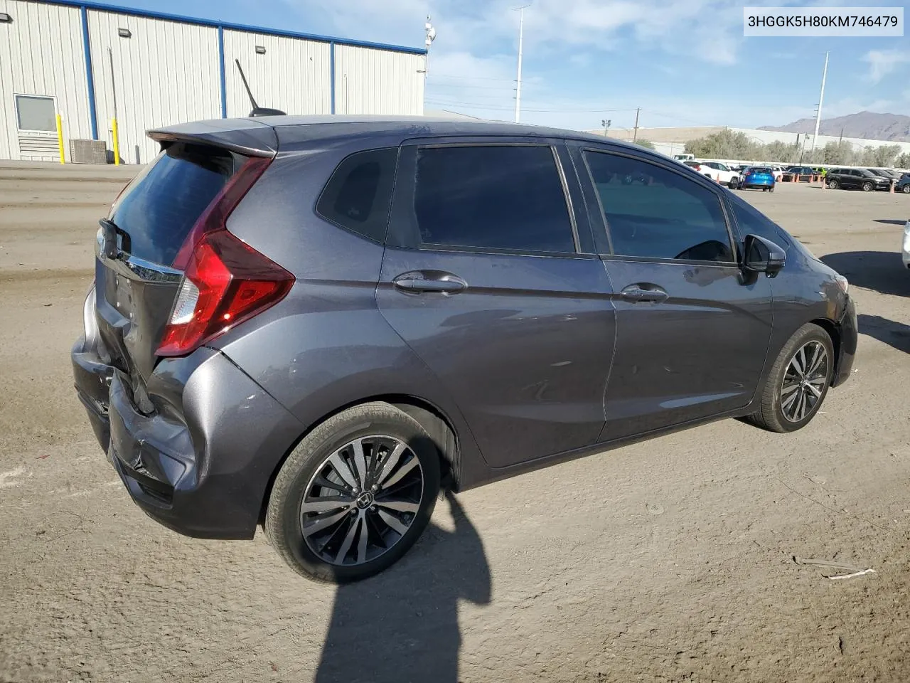 2019 Honda Fit Ex VIN: 3HGGK5H80KM746479 Lot: 75686854