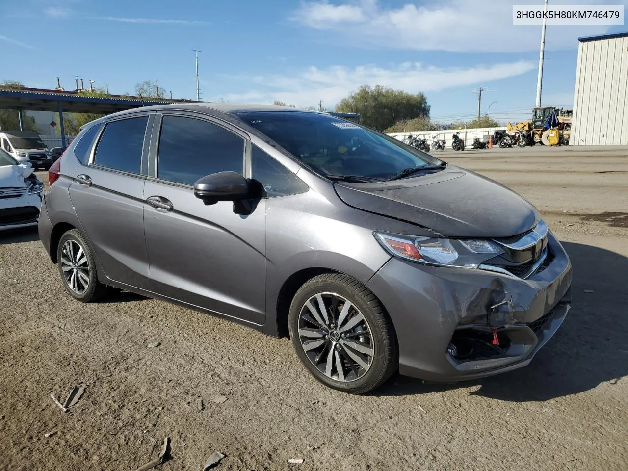 2019 Honda Fit Ex VIN: 3HGGK5H80KM746479 Lot: 75686854