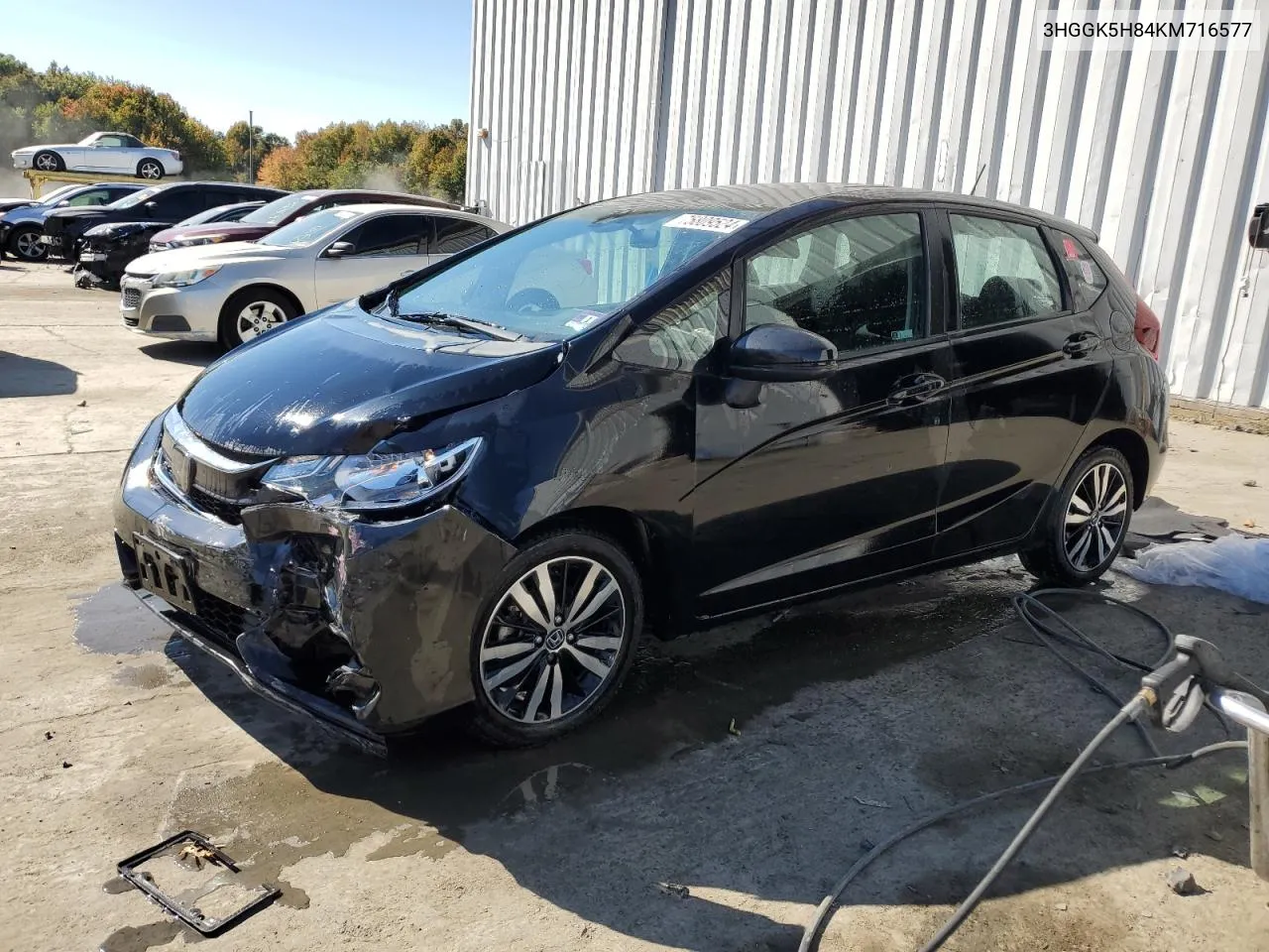 2019 Honda Fit Ex VIN: 3HGGK5H84KM716577 Lot: 75809524