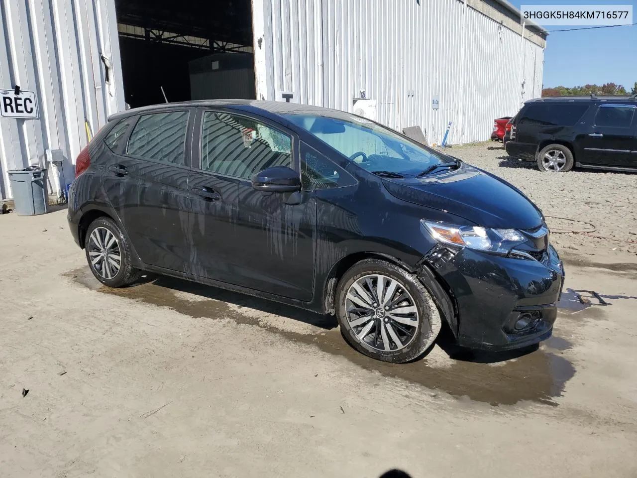 2019 Honda Fit Ex VIN: 3HGGK5H84KM716577 Lot: 75809524