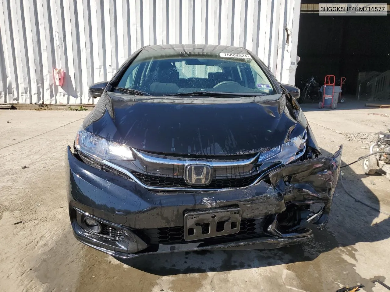 2019 Honda Fit Ex VIN: 3HGGK5H84KM716577 Lot: 75809524