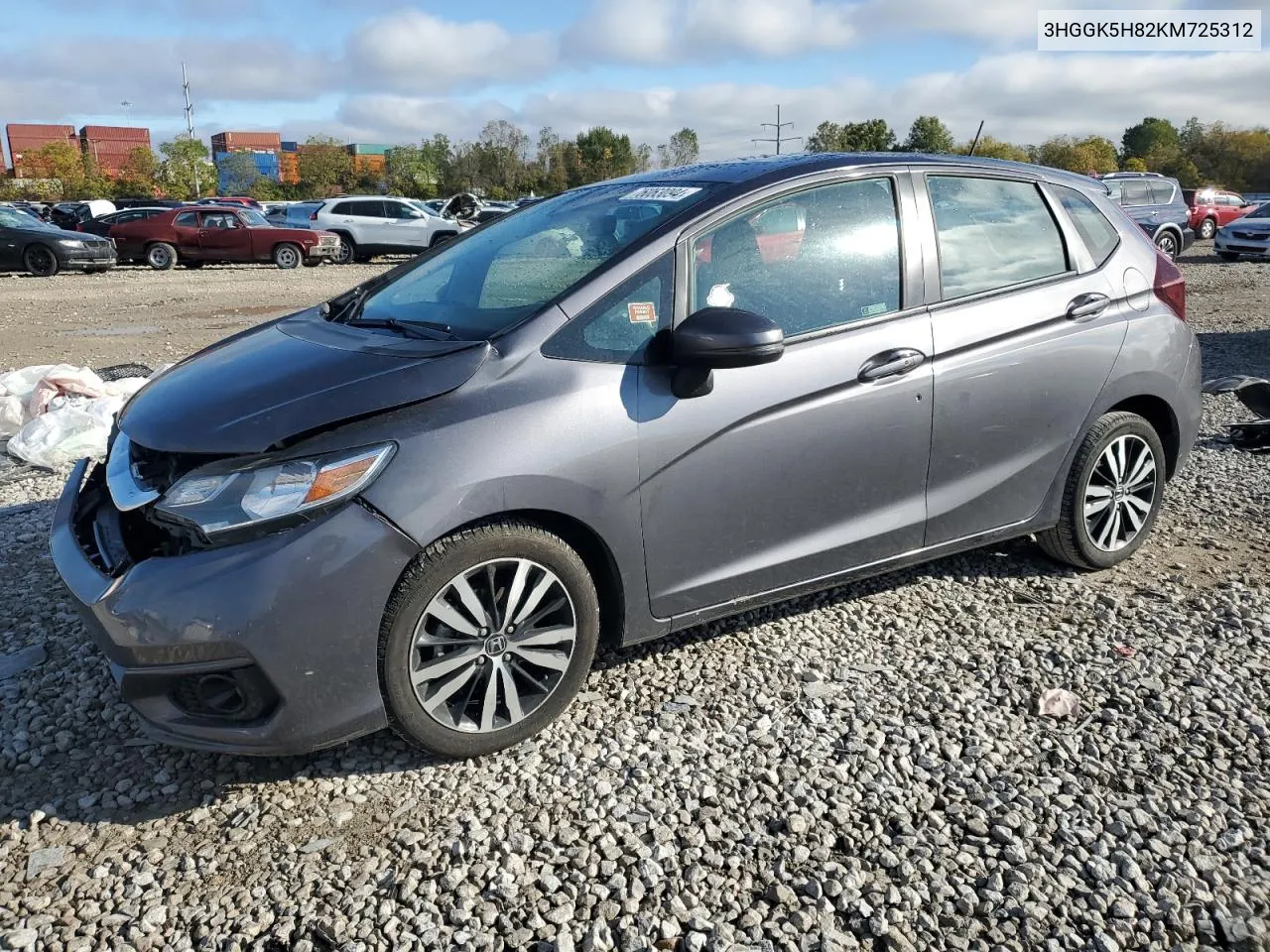 2019 Honda Fit Ex VIN: 3HGGK5H82KM725312 Lot: 76063094