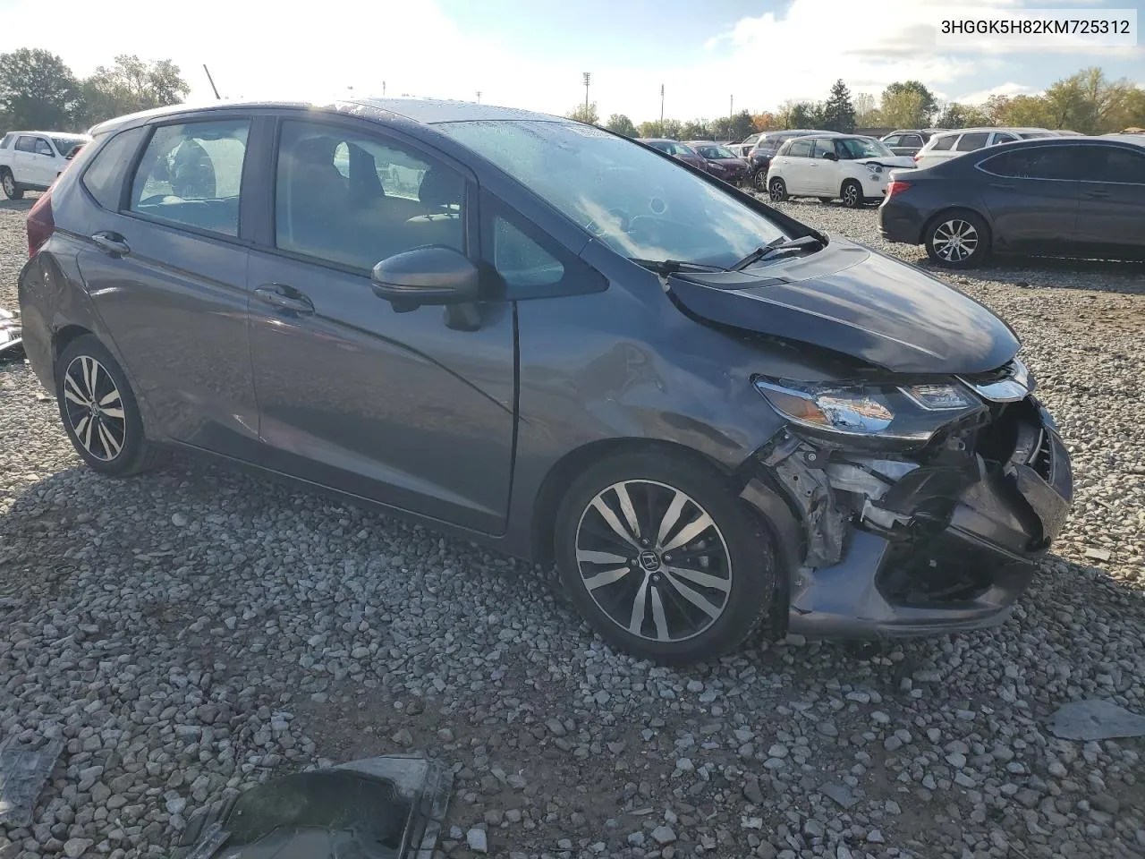 2019 Honda Fit Ex VIN: 3HGGK5H82KM725312 Lot: 76063094