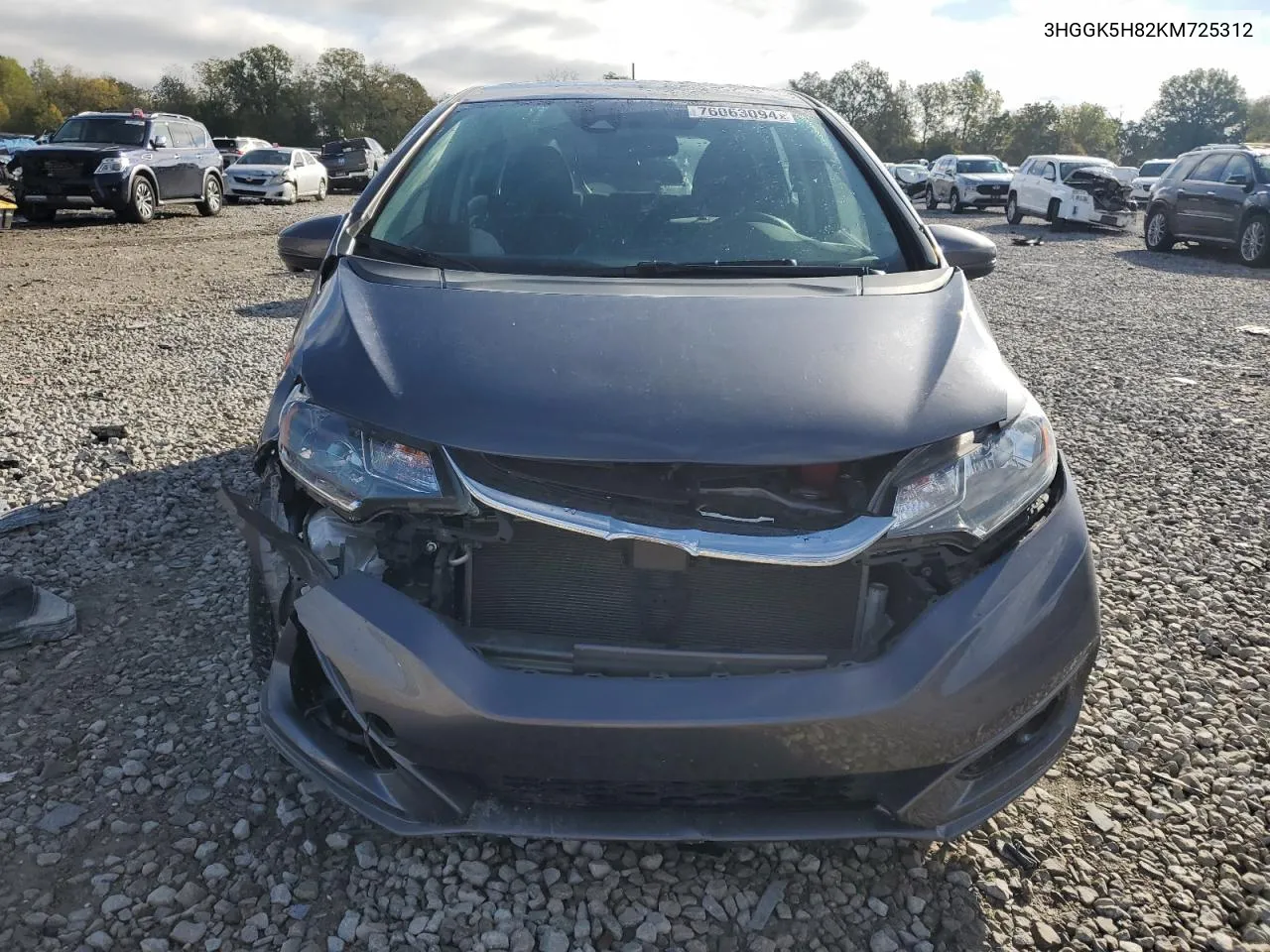 2019 Honda Fit Ex VIN: 3HGGK5H82KM725312 Lot: 76063094