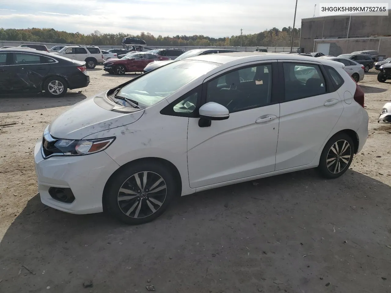 2019 Honda Fit Ex VIN: 3HGGK5H89KM752765 Lot: 76164754