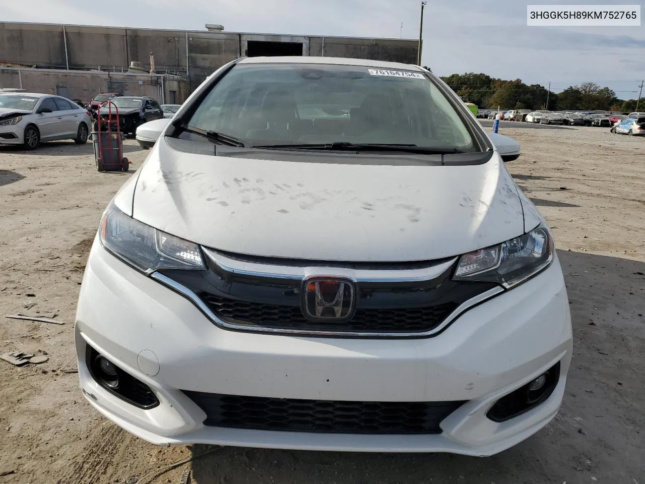 2019 Honda Fit Ex VIN: 3HGGK5H89KM752765 Lot: 76164754