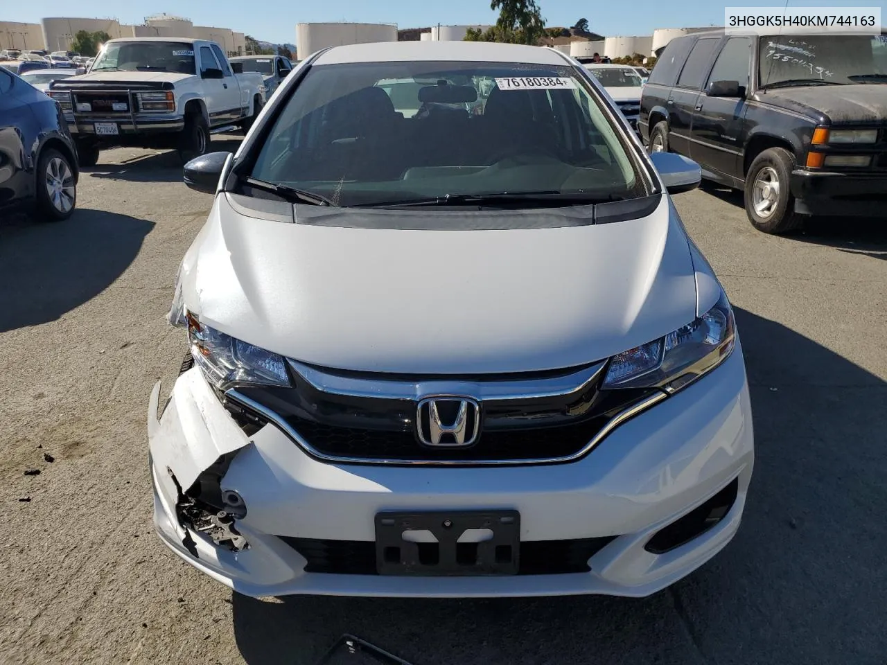 2019 Honda Fit Lx VIN: 3HGGK5H40KM744163 Lot: 76180384